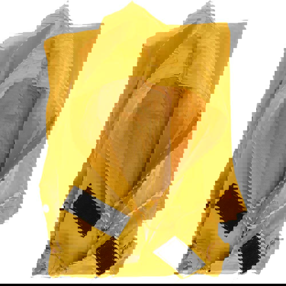 Rain Bib Overalls: Size Medium, Polyester & Polyvinylchloride